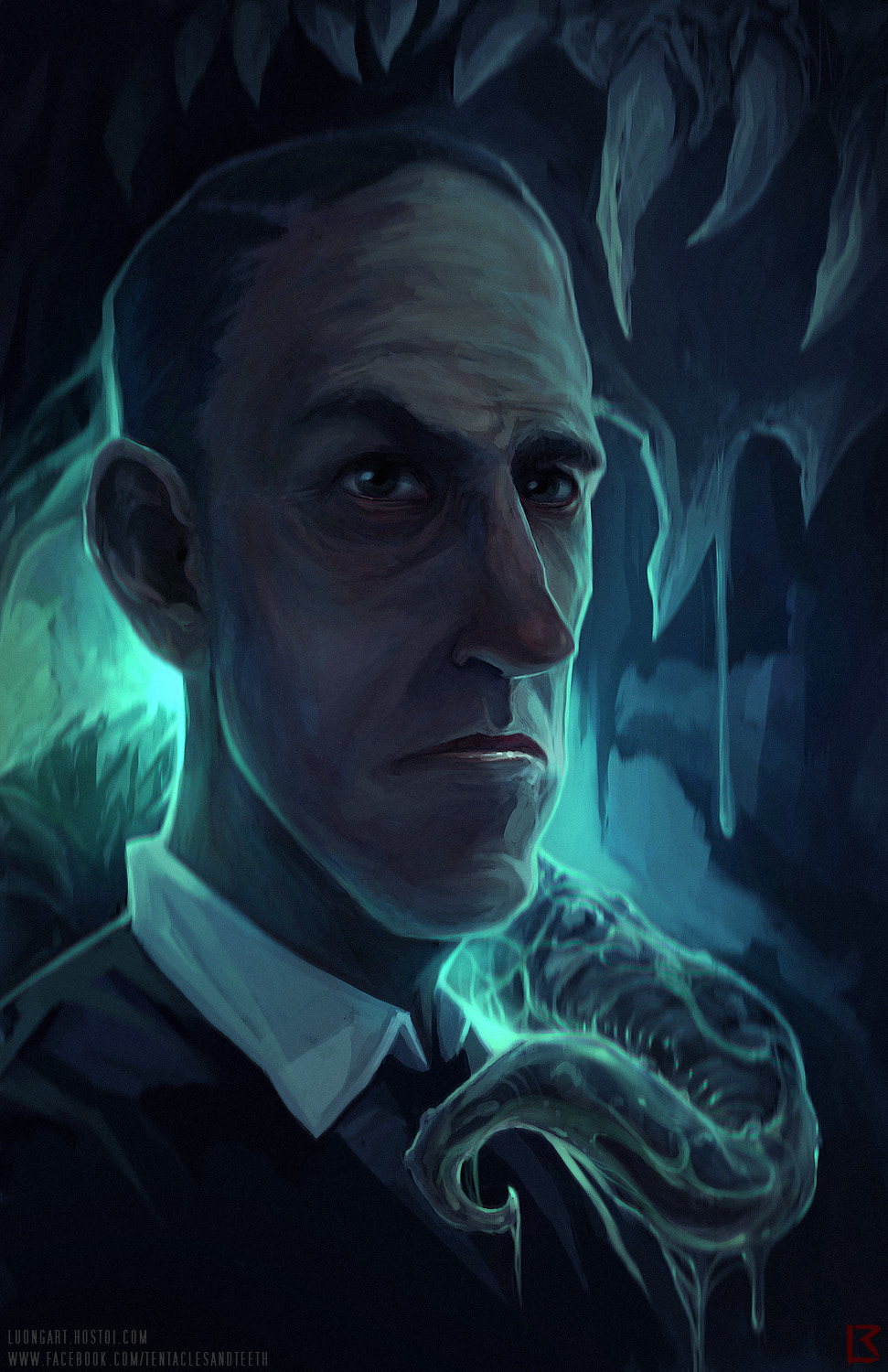 TentaclesAndTeeth's digital portrait of the master of horror