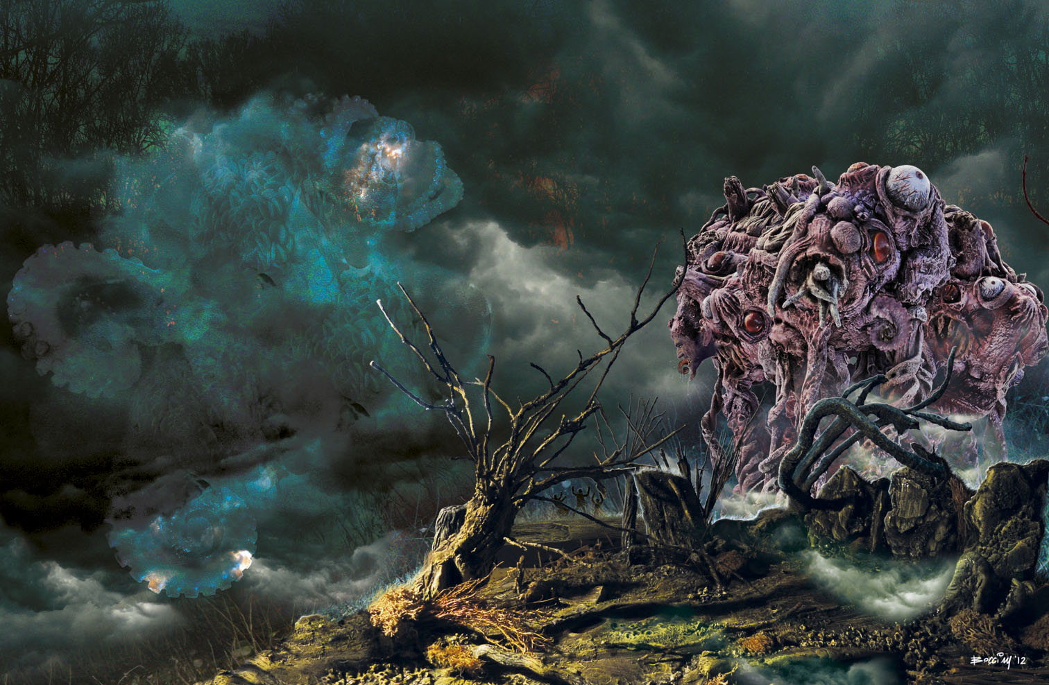 The twin of Wilbur inspired by H.P. Lovecraft's masterpiece "The Dunwich Horror"